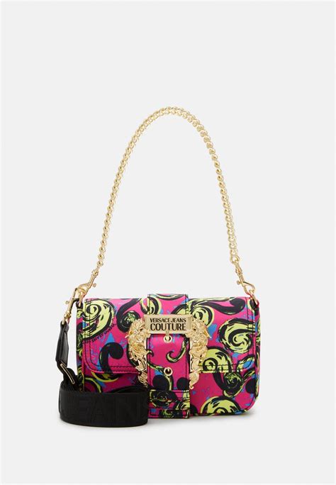 versace jeans rosa tasche mit steinchen